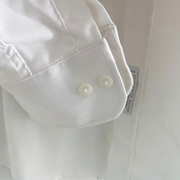 Geoffrey Beene Men's White Dress Shirt Size 16.5/ 32-33 Workwear Business - Picture 7 of 9